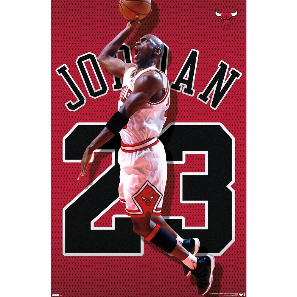 Michael Jordan - Jersey Wall Poster Home Deco